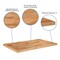 Emma and Oliver Rectangle Butcher Block Style Table Top - Restaurant Table Top